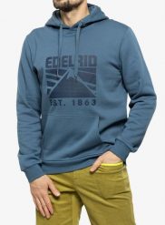 Bluza z kapturem męska Edelrid Me Spotter Hoody IV. Niebieskie bluzy męskie EDELRID, l, bez wzorów, z bawełny, z kapturem. Za 290.39 zł.