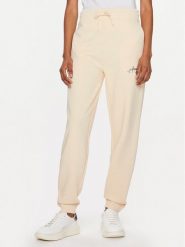 Hugo Spodnie dresowe Easy 50509171 Beżowy Relaxed Fit. Brązowe spodnie dresowe damskie Hugo, xl, bez wzorów, z bawełny. Za 299.99 zł.