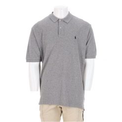 Second life - Ralph Lauren Koszulka męska z krótkim rękawem szara - Jak nowy. Szare koszulki polo męskie Ralph Lauren, l, bez wzorów, bez kołnierzyka, bez ramiączek, na golfa. Za 127.76 zł.