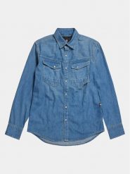 G-Star Raw Koszula jeansowa Dakota D23616-D252 Niebieski Regular Fit. Niebieskie koszule męskie G-Star Raw, m, bez wzorów, z bawełny, retro, bez kołnierzyka, bez ramiączek. Za 349.99 zł.