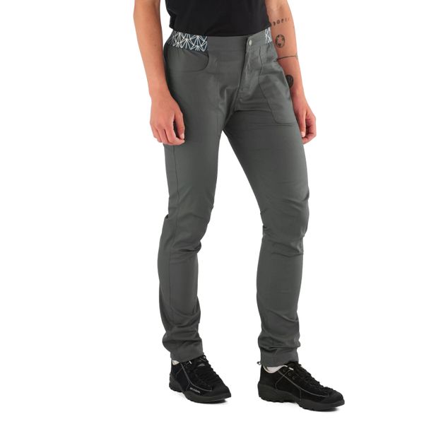 Spodnie damskie Edelrid Nona. Szare spodnie materiałowe damskie EDELRID, s, bez wzorów, z bawełny. Za 361.60 zł.