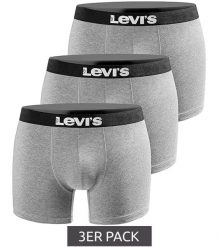 Bokserki majtki męskie Levi's Boxers 3-Pack. Niebieskie bokserki męskie Levi's, m, bez wzorów, z bawełny. Za 99.00 zł.