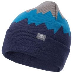 Męska Czapka Cobbler Beanie. Niebieskie czapki i kapelusze męskie Trespass, bez wzorów, z dzianiny. Za 34.99 zł.