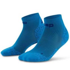 Damskie skarpety kompresyjne sportowe za kostkę low cut Core Run Ultralight CEP. Niebieskie skarpety damskie CEP, bez wzorów, z elastanu. Za 79.00 zł.
