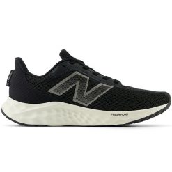 Buty damskie New Balance Fresh Foam Arishi v4 WARISYK4 – czarne. Czarne obuwie sportowe damskie New Balance, bez wzorów, z materiału, do biegania. Za 199.99 zł.