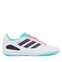 Buty do piłki nożnej adidas. Białe buty sportowe męskie Adidas, bez zapięcia, do piłki nożnej. Za 189.99 zł.