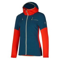 Damska kurtka narciarska z kapturem La Sportiva Session Tech. Niebieskie kurtki damskie La Sportiva, s, bez wzorów, z materiału, z kapturem, narciarskie. Za 710.00 zł.