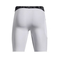 Długie Szorty z kieszeniami Under Armour HeatGear®. Białe krótkie spodenki sportowe męskie Under Armour, bez wzorów, do biegania. Za 256.99 zł.