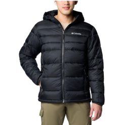 Kurtka sportowa męska Buck Butte II Insulated Hooded Jacket. Czarne kurtki męskie Columbia, m, bez wzorów, z materiału, trekkingowe. Za 619.99 zł.