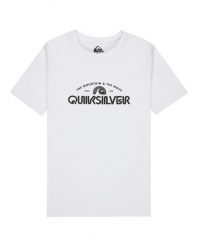 Koszulka z krótkim rękawem dla Chłopcy EV CORPO CLASSIC Biały. Białe t-shirty dla chłopców Quiksilver, z aplikacjami, z bawełny, bez ramiączek. Za 37.50 zł.