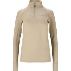 Damska koszulka termoaktywna z długim rękawem Whistler Blume. Szare koszulki sportowe damskie Whistler, bez wzorów, bez kołnierzyka, bez ramiączek, narciarskie. Za 213.00 zł.