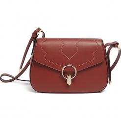 Torebka w kolorze ceglanym - (S)26,5 x (W)17,5 x (G)9,5 cm. Brązowe torby na ramię damskie marki Tosca Blu. W wyprzedaży za 429.95 zł.