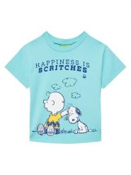 United Colors Of Benetton T-Shirt 3X1SG10IB Niebieski Regular Fit. Niebieskie t-shirty dla chłopców United Colors Of Benetton, bez wzorów, z bawełny, bez ramiączek. Za 49.99 zł.