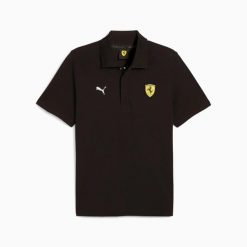 Koszulka polo męska Puma FERRARI RACE GRAPHIC czarna 62705301 r S (46). Czarne koszulki polo męskie Puma, na zimę, m, bez wzorów, z bawełny, bez kołnierzyka, bez ramiączek. Za 200.24 zł.