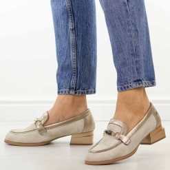Białe półbuty damskie, mokasyny Jezzi Asa267-11. Białe mokasyny damskie Jezzi, z jeansu, casualowe. Za 219.00 zł.