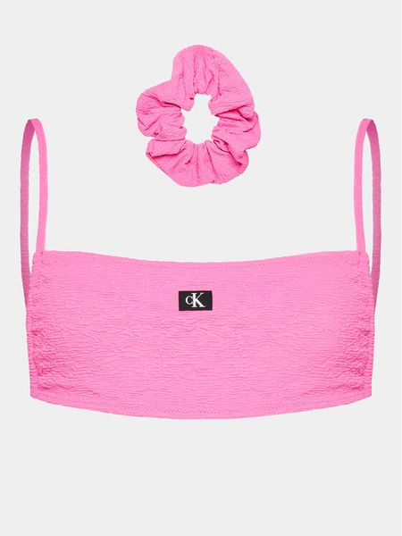 Calvin Klein Swimwear Góra od bikini KW0KW02395 Różowy. Czerwone bikini damskie Calvin Klein Swimwear, s, bez wzorów. Za 179.99 zł.