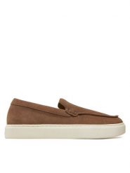 Calvin Klein Półbuty Moccasin Suede HM0HM01794 Brązowy. Brązowe półbuty na co dzień męskie Calvin Klein, ze skóry, bez zapięcia. Za 389.99 zł.