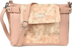 Vivi Paris Torebka Damska na Ramię Vivi Paris Pudrowa. Torby na ramię damskie Vivi Paris, bez wzorów, bez dodatków. Za 89.99 zł.