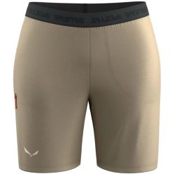 Damskie spodenki kompresyjne Salewa Puez 4. Brązowe szorty damskie Salewa, s, bez wzorów, z softshellu. Za 307.00 zł.