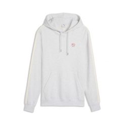 Męska dzianinowa bluza z kapturem Essentials Elevated PUMA. Białe bluzy męskie Puma, na jesień, m, z aplikacjami, z bawełny, z kapturem. Za 249.00 zł.