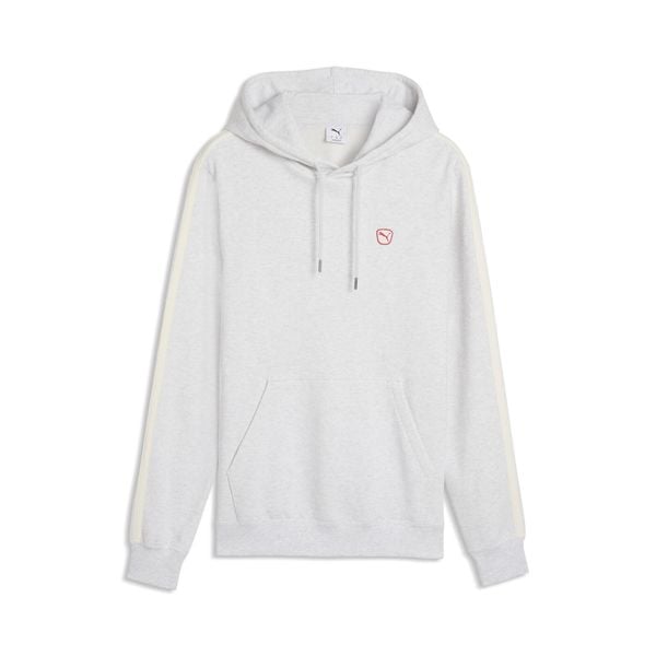 Męska dzianinowa bluza z kapturem Essentials Elevated PUMA. Białe bluzy męskie Puma, m, z aplikacjami, z bawełny, z kapturem. Za 249.00 zł.