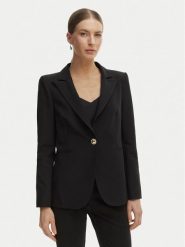 Rinascimento Marynarka CFC0128640003 Czarny Regular Fit. Czarne żakiety damskie Rinascimento, s, bez wzorów, z syntetyku. Za 699.99 zł.