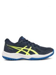 Asics Buty halowe Upcourt 6 Gs 1074A045 Niebieski. Niebieskie buty sportowe dziewczęce Asics, bez wzorów, z materiału, bez zapięcia. Za 189.99 zł.
