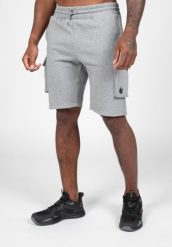 Hudson Cargo Sweat Szorty - Szary Melange. Szare krótkie spodenki sportowe męskie GORILLA WEAR, xl, bez wzorów, z bawełny, na fitness i siłownię. Za 229.00 zł.