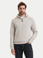 BOSS Bluza Zetrust 50468926 Beżowy jasny Regular Fit. Brązowe bluzy męskie Boss, m, bez wzorów, z bawełny, bez kaptura. Za 599.99 zł.