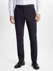 Finshley & Harding spodnie garniturowe Mężczyźni Modern Fit niebieski, 54. Niebieskie eleganckie spodnie męskie Finshley & Harding, m, bez wzorów, z syntetyku. Za 349.95 zł.