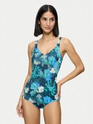 Triumph Strój kąpielowy Summer Fleur 10222342 Niebieski. Niebieskie kostiumy jednoczęściowe damskie Triumph, bez wzorów, z syntetyku. Za 175.00 zł.