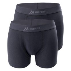 Bokserki Męskie Ravor (zestaw 2 Sztuk). Czarne bokserki męskie MARTES ESSENTIALS, m, bez wzorów, z bawełny. Za 55.99 zł.