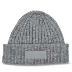 Czapka Tommy Hilfiger. Szare czapki i kapelusze damskie Tommy Hilfiger, na zimę, bez wzorów. Za 269.99 zł.