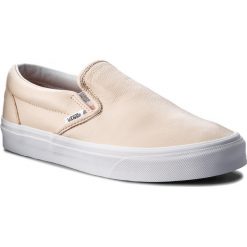 Tenisówki VANS - Classic Slip-On VN0A38F7U7I (Lurex Gore) Sand Dollar. Brązowe półbuty damskie Vans, bez wzorów, z gumy, sportowe, bez zapięcia. W wyprzedaży za 239.00 zł.