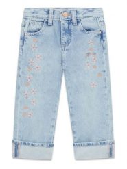 Guess Jeansy K6GA02 D45E0 Niebieski Relaxed Fit. Niebieskie jeansy dla dziewczynek Guess, z bawełny. Za 214.99 zł.