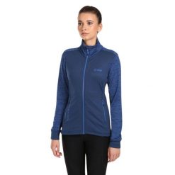 Damska elastyczna warstwa środkowa Kilpi SIREN-W. Niebieskie bluzy sportowe damskie Kilpi, s, bez wzorów, bez kaptura, narciarskie. Za 256.81 zł.