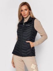 Columbia Bezrękawnik Powder Lite Vest Czarny Regular Fit. Czarne kurtki damskie Columbia, xs, bez wzorów, z syntetyku, bez kaptura, outdoorowe. Za 269.99 zł.