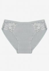 Jasnoniebieskie Majtki z Bawełny Figi Ozdobione Koronką Talirinae. Niebieskie figi damskie Renee, xl, bez wzorów, z bawełny. Za 4.99 zł.