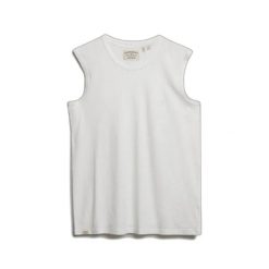 Tank top Superdry Classic. Białe t-shirty męskie Superdry., l, bez wzorów, z materiału, eleganckie, bez kołnierzyka. Za 145.05 zł.