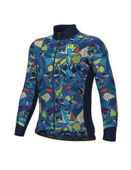 Bluza rowerowa męska Alé Cycling Solid Over. Niebieskie bluzy męskie ALÉ CYCLING, na wiosnę, m, bez wzorów, z elastanu, bez kaptura. Za 411.99 zł.