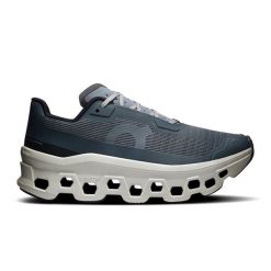ON Cloudmonster Void W Stone | Glacier Buty damskie do biegania. Szare obuwie sportowe damskie On, bez wzorów, z materiału, do biegania. Za 679.99 zł.