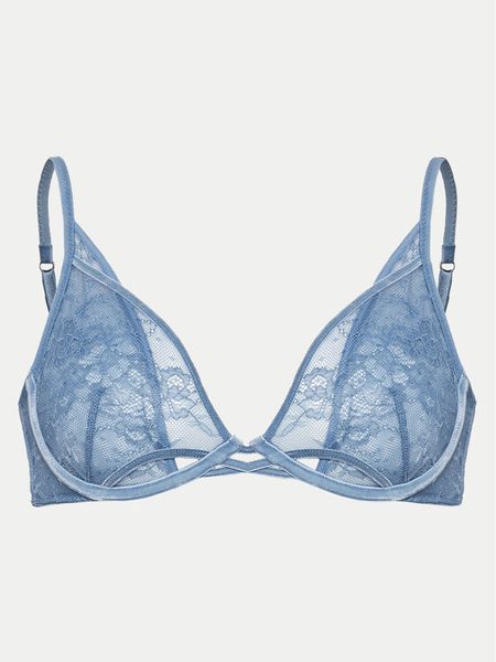 Hunkemöller Biustonosz z fiszbiną Molly 204623 Niebieski. Niebieskie biustonosze Hunkemöller, bez wzorów, z syntetyku. Za 89.99 zł.