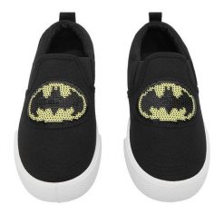 Tenisówki Batman. Czarne trampki i tenisówki chłopięce batman, bez wzorów, bez zapięcia. Za 59.99 zł.