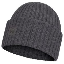 Czapka dla dorosłych Buff Ervin Merino Hat Beanie. Szare czapki i kapelusze męskie Buff, bez wzorów, z materiału, sportowe. Za 177.30 zł.