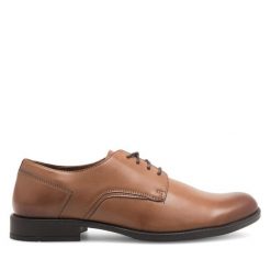 Półbuty Lasocki. Brązowe eleganckie półbuty Lasocki, wizytowe, bez zapięcia. Za 179.99 zł.