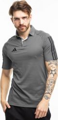Adidas Koszulka męska adidas Tiro 23 Competition Polo szara HU1344 XL. Szare koszulki polo męskie Adidas, m, bez wzorów, bez ramiączek. Za 138.68 zł.
