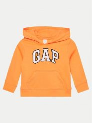 Gap Bluza 810134-02 Pomarańczowy Regular Fit. Brązowe bluzy dla chłopców GAP, bez wzorów, z bawełny, bez ramiączek, bez kaptura. Za 79.99 zł.
