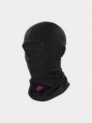 4F Kominiarka narciarska uniseks - czarna S/M. Czarne czapki i kapelusze damskie 4f, na zimę, bez wzorów, z dzianiny, sportowe. Za 39.99 zł.