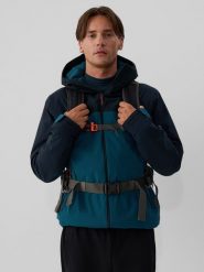 4F Kurtka zimowa membrana 5000 męska - turkusowa XXL. Niebieskie kurtki męskie 4f, na zimę, m, bez wzorów, klasyczne, bez kaptura. Za 399.99 zł.