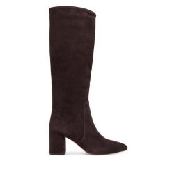 Kozaki TWINSET. Czarne kozaki damskie Twinset, bez obcasa, na słupku. Za 1,679.00 zł.